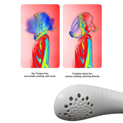 Portable Neck Fan – Wearable USB Rechargeable Headphone-Style Fan with 3 Speeds for Travel & Outdoor Use