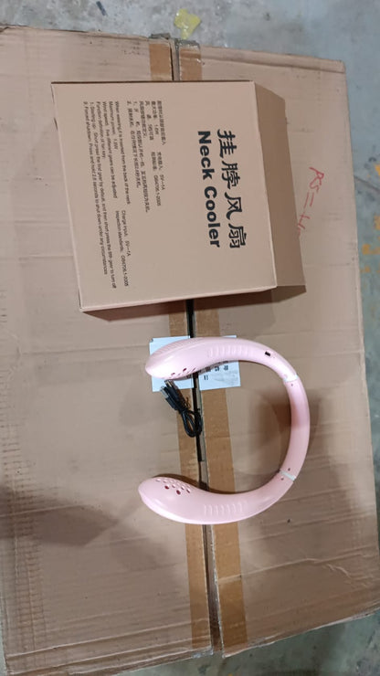 Portable Neck Fan – Wearable USB Rechargeable Headphone-Style Fan with 3 Speeds for Travel & Outdoor Use