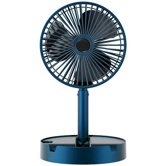 Telescopic Electric Desktop Fan – Foldable, Height Adjustable & Portable Table Fan (Battery Not Included)