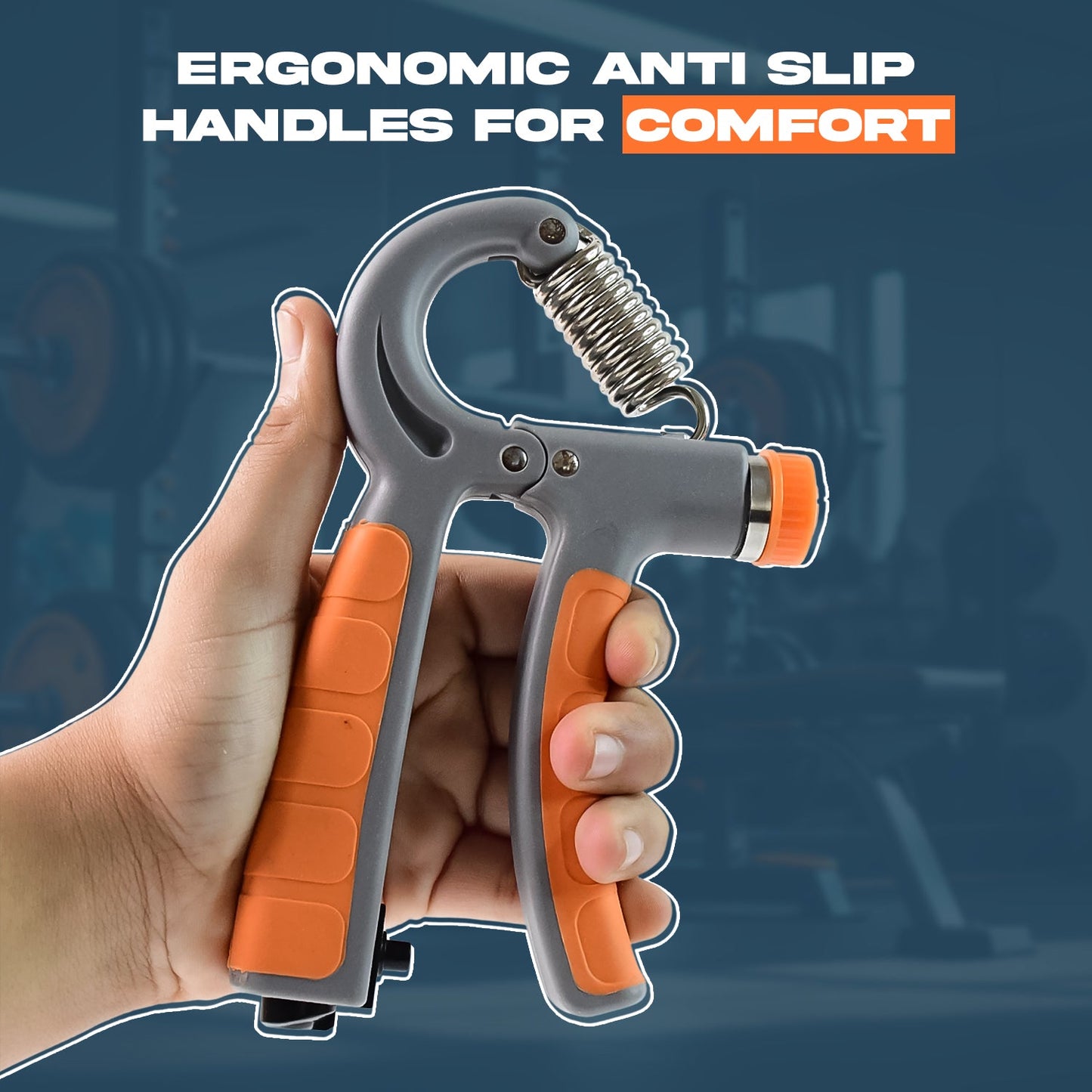 Adjustable Hand Grip Strengthener With Counter (1 Pc)
