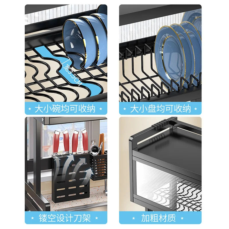 Stainless Steel Sink Rack | Expandable Dish Drying for Kitchen