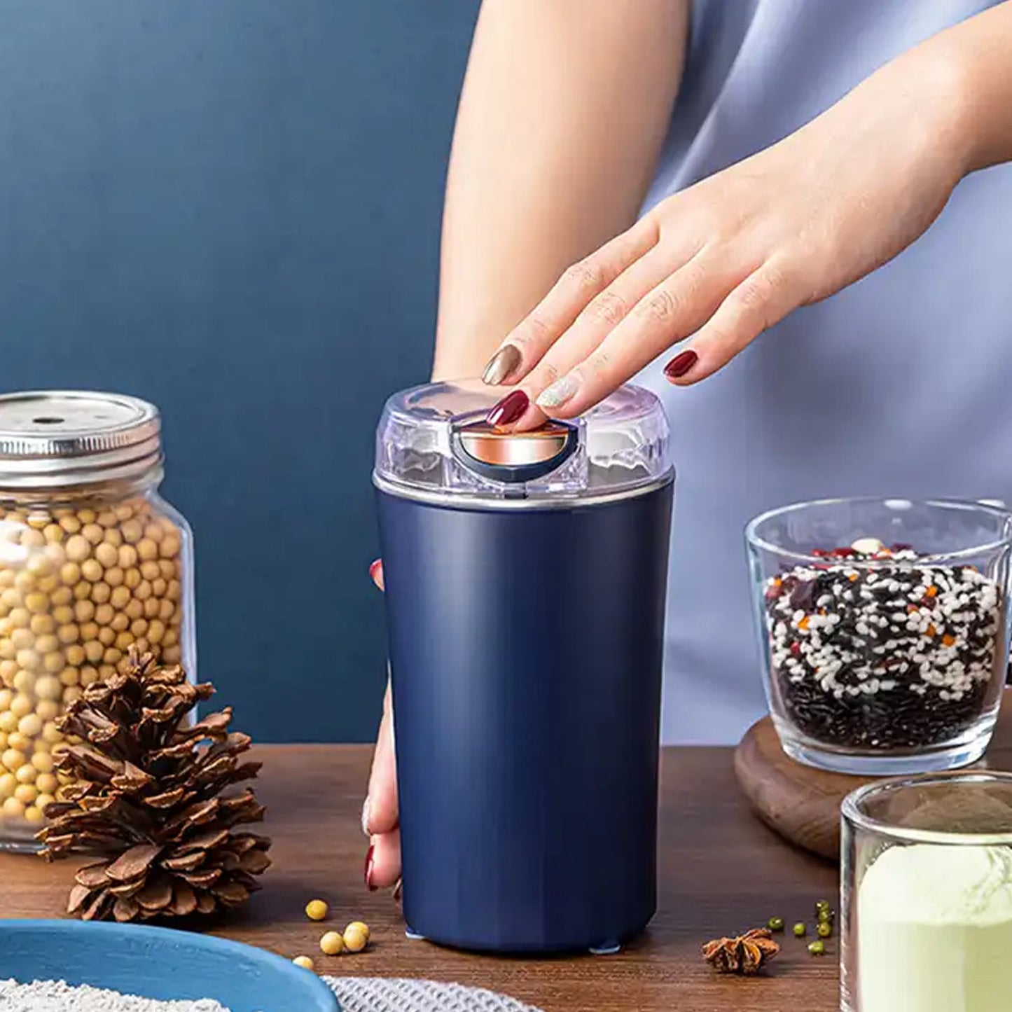 Powerful Electric Coffee Bean & Spice Grinder