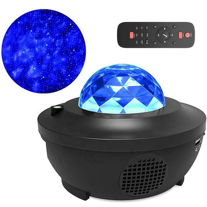 Remote Control RGB Galaxy Projector Lamp With Bluetooth Speaker